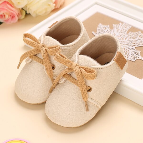 

Baby Boy Lace Up Front Sneakers, Beige