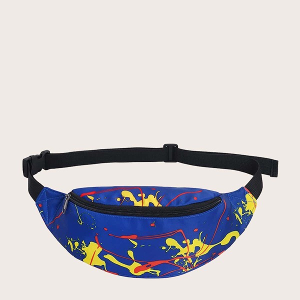 

Men Graphic Fanny Pack, Blue