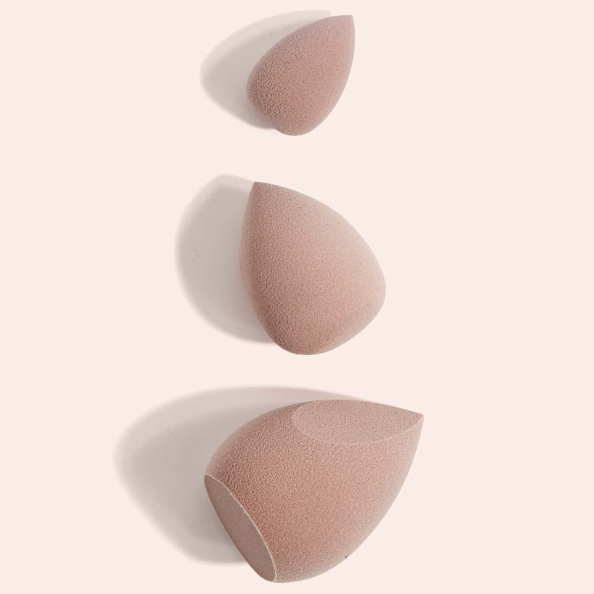 

3pcs Makeup Sponge, Dusty pink