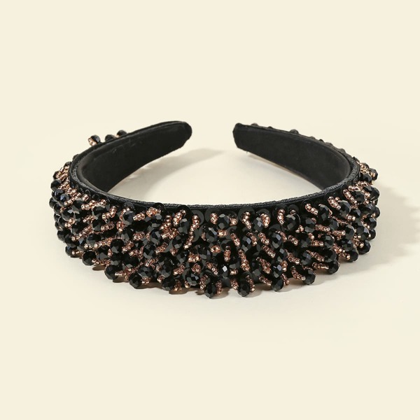 

Bead Overlay Hair Hoop, Multicolor