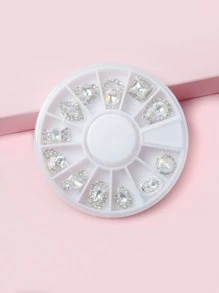 1 caja decoración de arte de uña con diamante de imitación - Multicolor - Ver 3