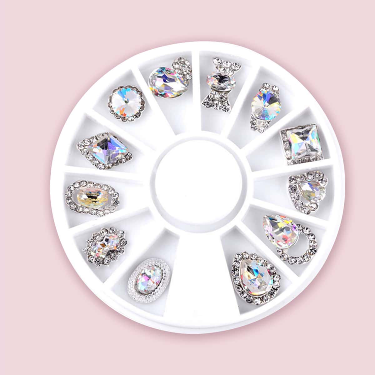 

1box Rhinestone Nail Art Decoration, Multicolor