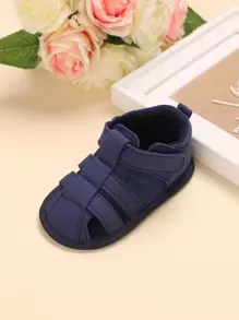 Infant Solid Color Hollow-Out Simple Flat Sandals, Casual Everyday Wear