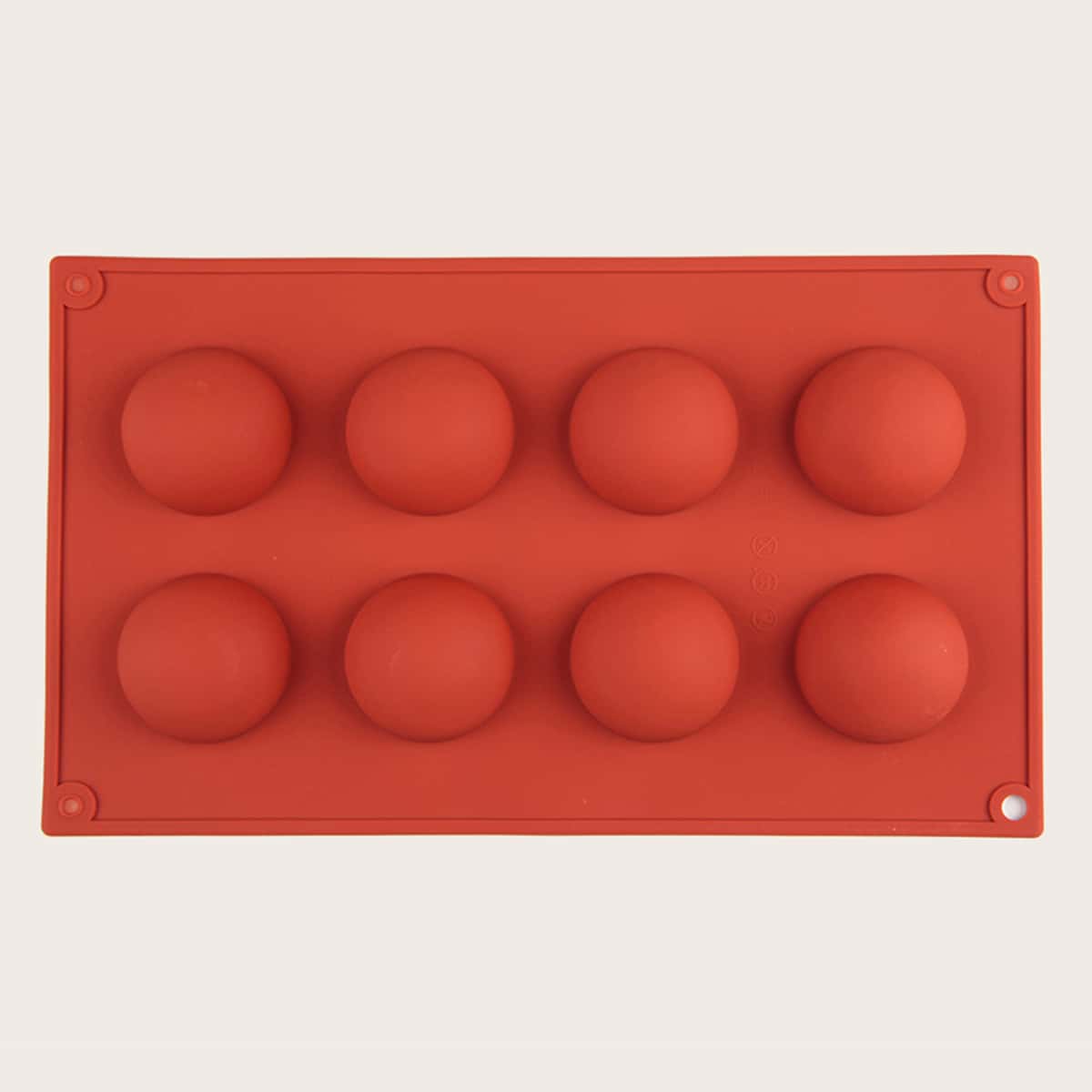 

1pc Silicone Baking Mold, Red