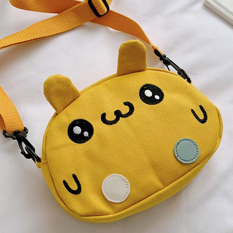 

Cartoon Canvas Crossbody Bag, Yellow