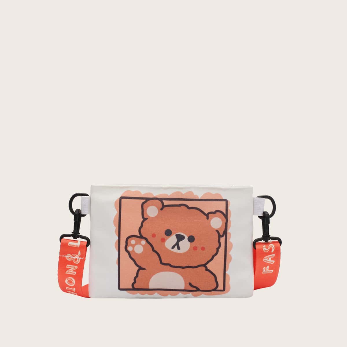 

Cartoon Bear Crossbody Bag, Multicolor