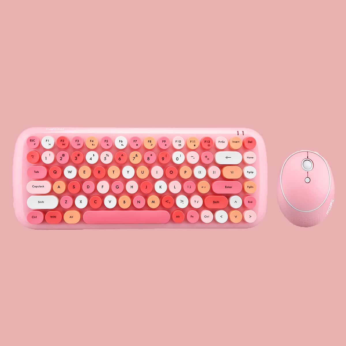 

2.4G Wireless Keyboard & Mouse Combos, Pink