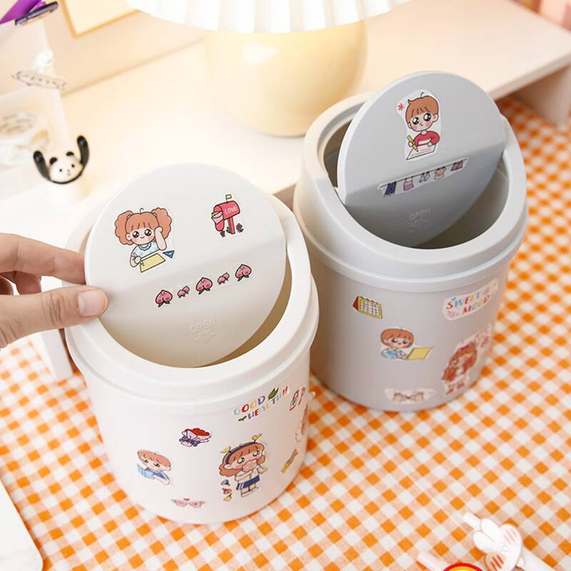 

1pc Random Desktop Rubbish Box, Multicolor