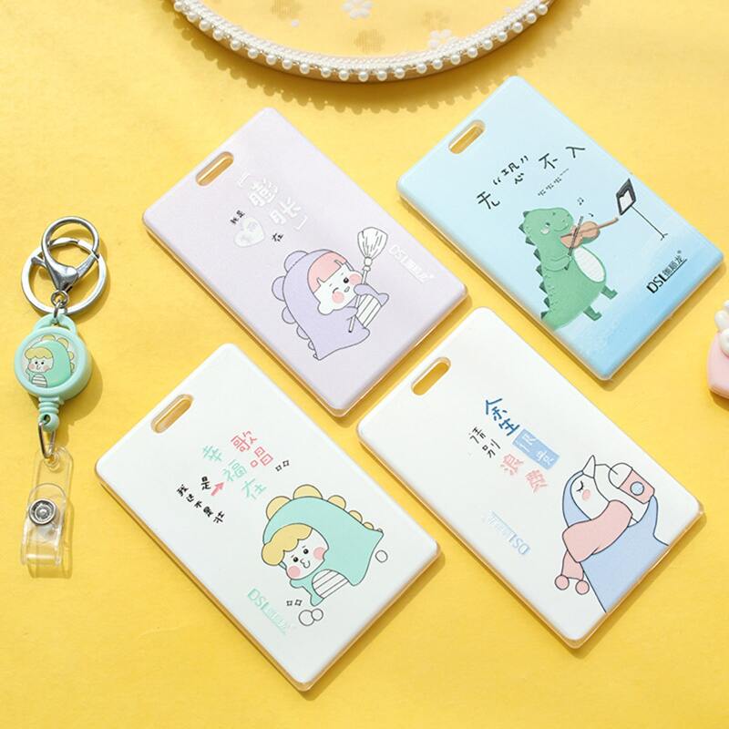 

1pc Random Cartoon Animal Pattern Card Holder, Multicolor