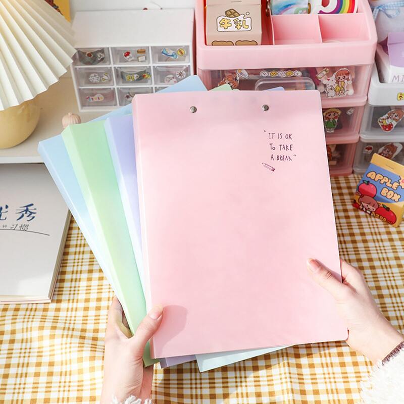 

1pc Random Color A4 Folder, Multicolor