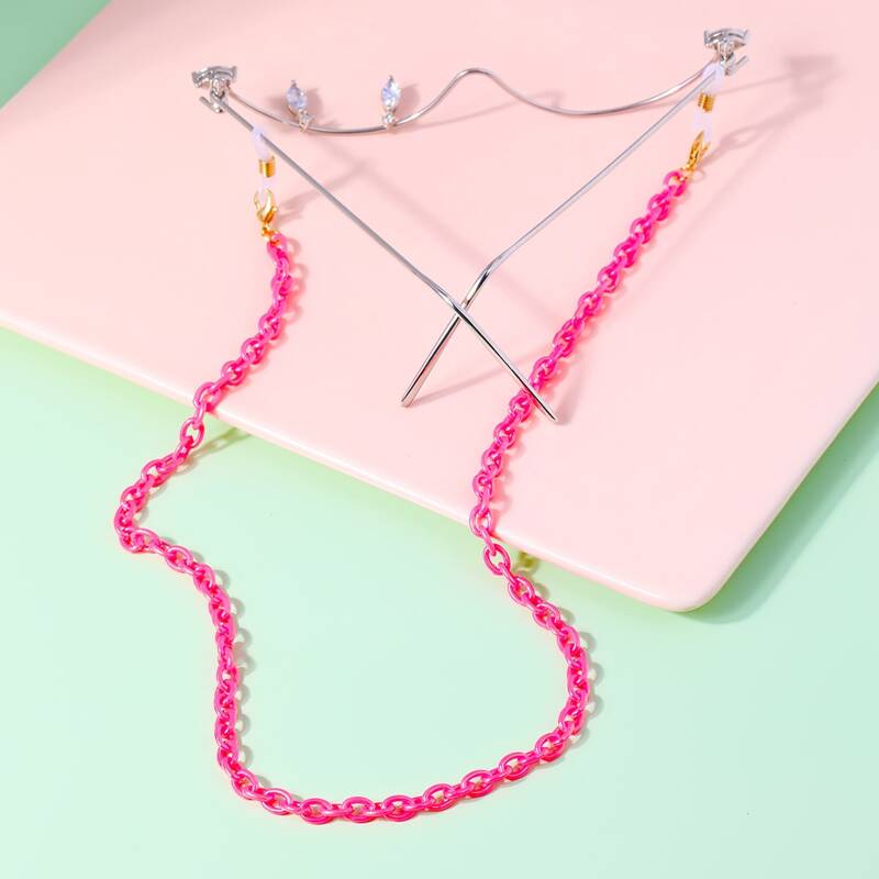 

Neon Glasses Chain, Hot pink