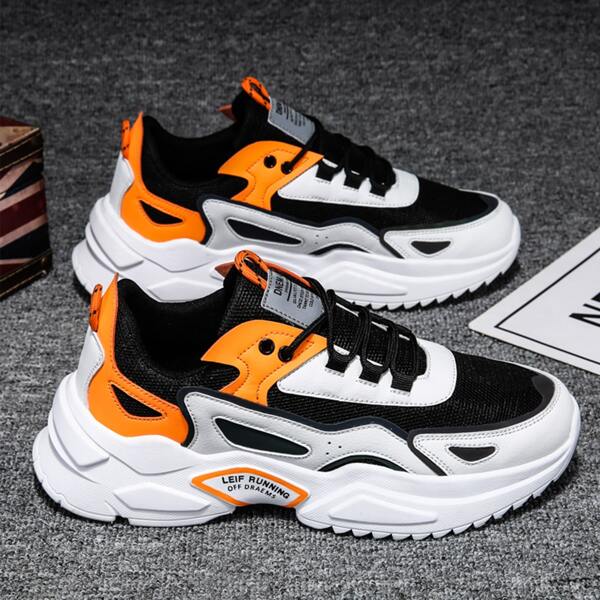 

Men Mesh Chunky Sneakers, Black