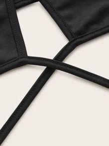 Mở lưng quấn quanh cổ - màu đen - Xem 11