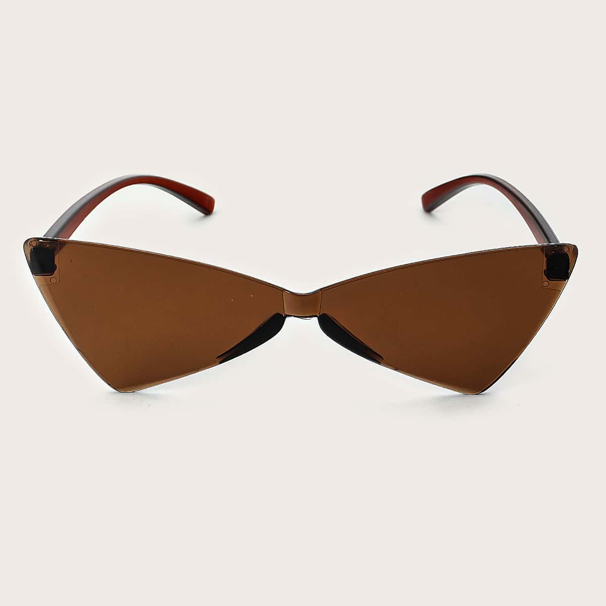 

Triangle Frame Sunglasses, Coffee brown