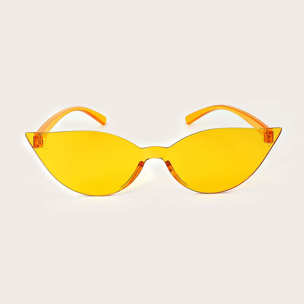 

Rimless Cat Eye Sunglasses, Yellow