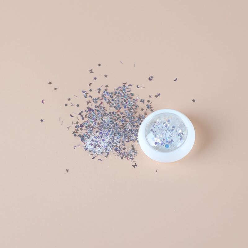 

1pc Glitter Nail Art Decoration, Multicolor