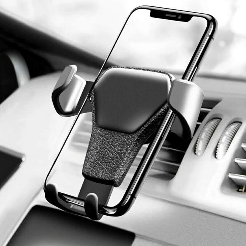 1pc Car Phone Holder, Black