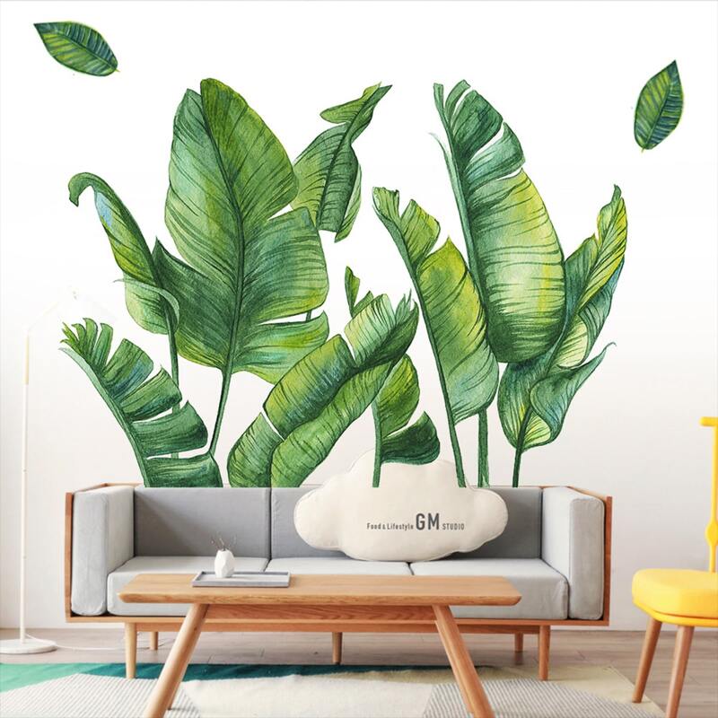 

Tropical Leaf Pattern Wall Sticker, Green