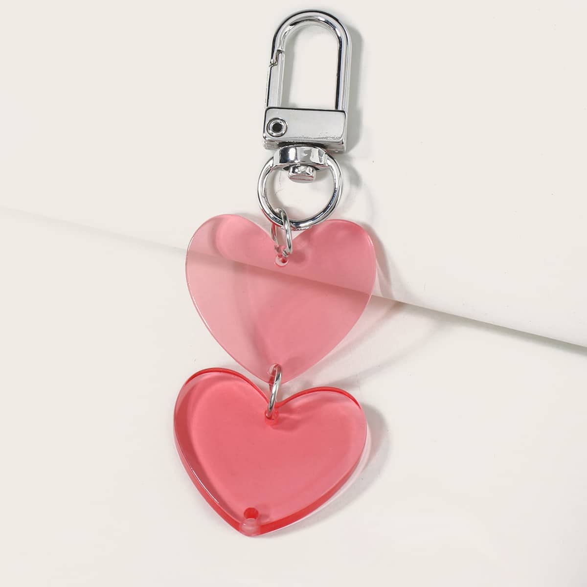 

Heart Bag Charm, Watermelon pink