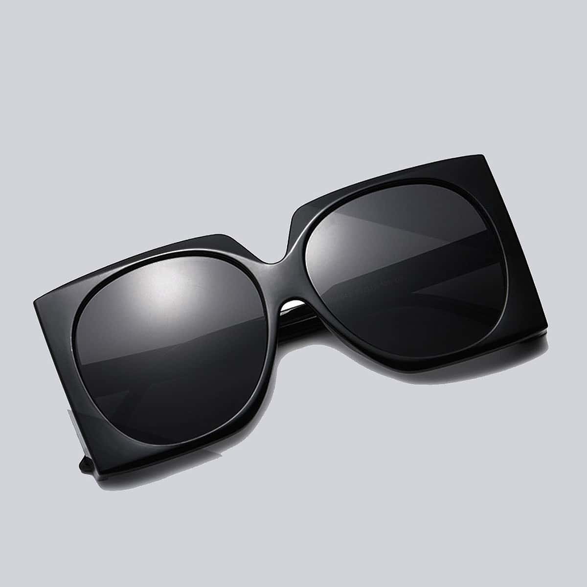 

Square Frame Sunglasses, Black