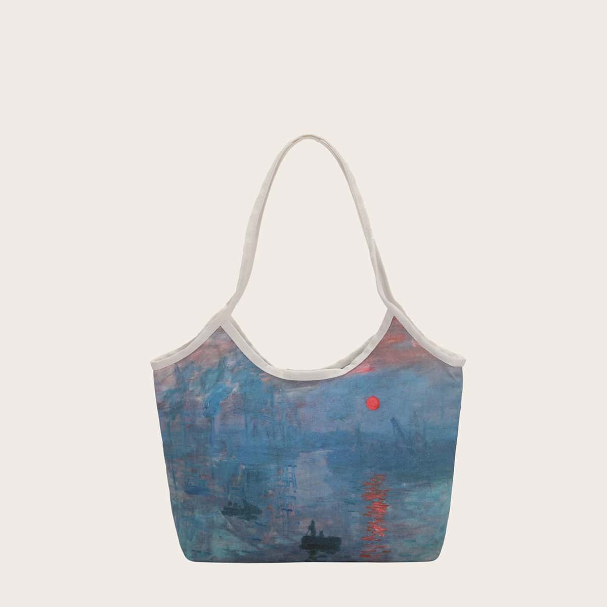 

Oil Painting Tote Bag, Blue