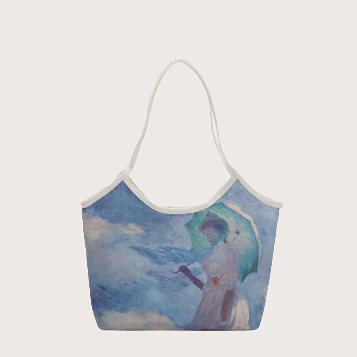 

Oil Painting Tote Bag, Blue