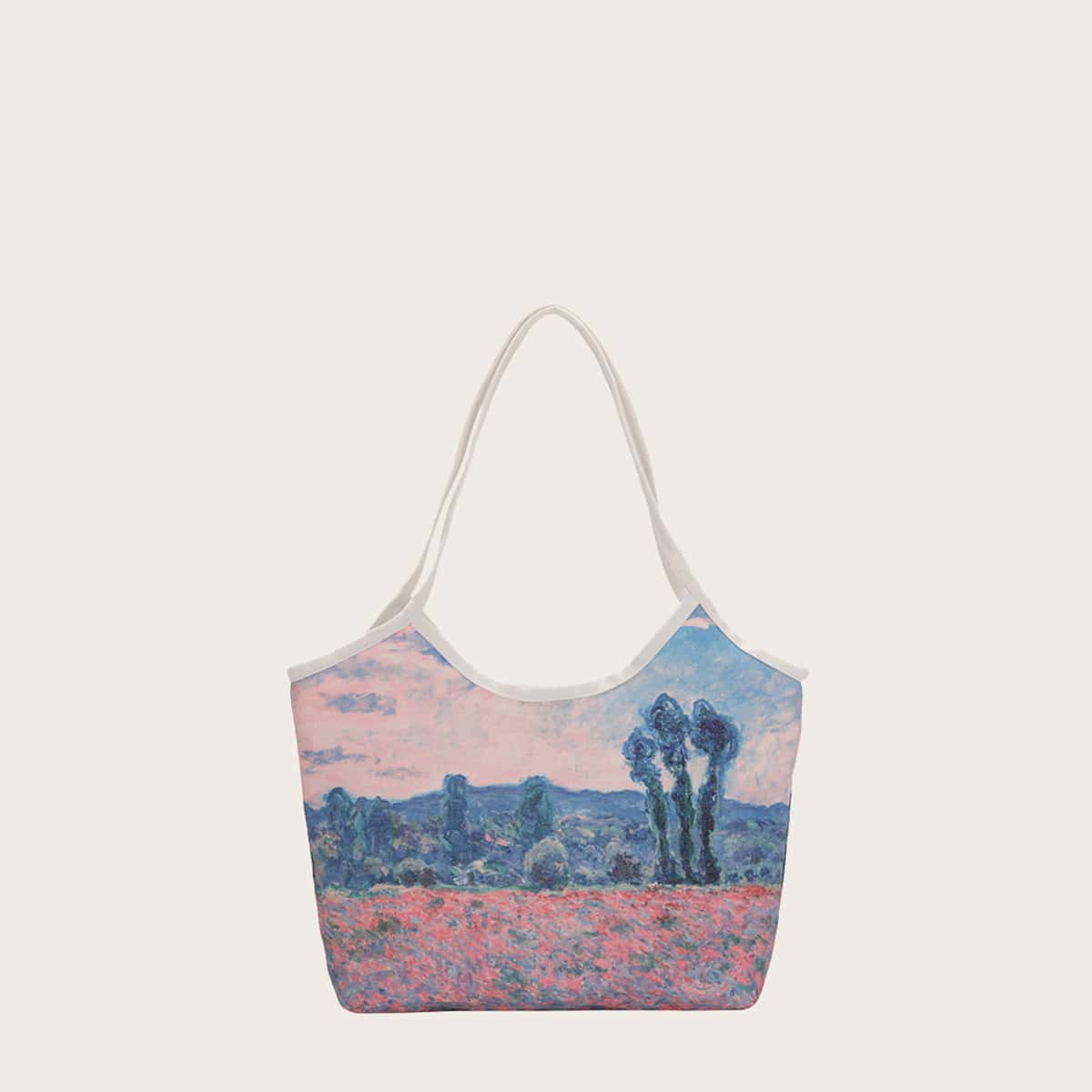 

Oil Painting Tote Bag, Pink
