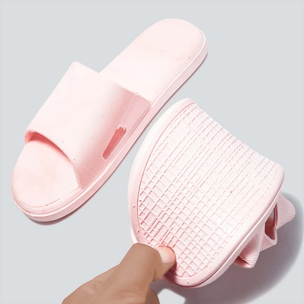

Minimalist Open Toe Slides, Baby pink