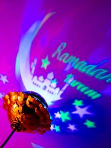 ضوء بروجكتر بنمط رمضان - متعدد الألوان - مشاهدة 1