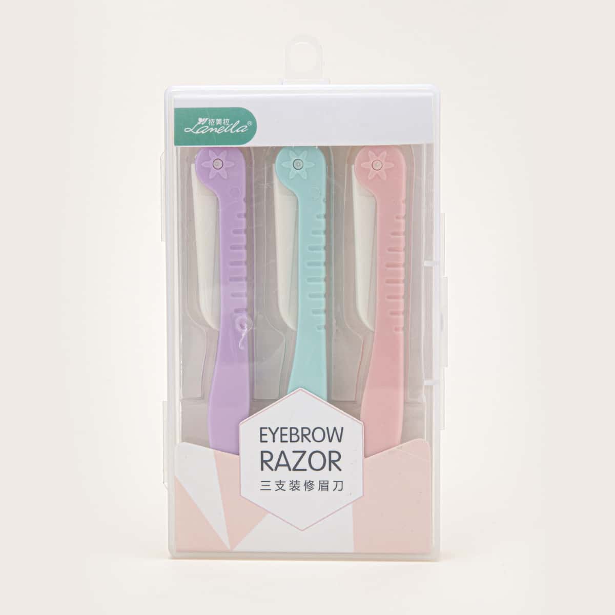 

3pcs Eyebrow Trimming Knife Set, Multicolor