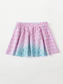 女嬰魚鱗片金屬質感半身裙 - 彩色 - 查看 2