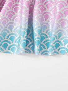 女嬰魚鱗片金屬質感半身裙 - 彩色 - 查看 3