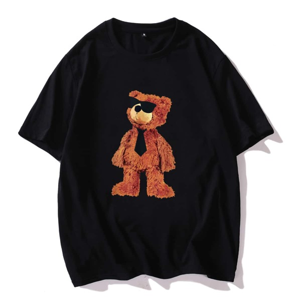 

Men Cartoon Graphic Tee, Black