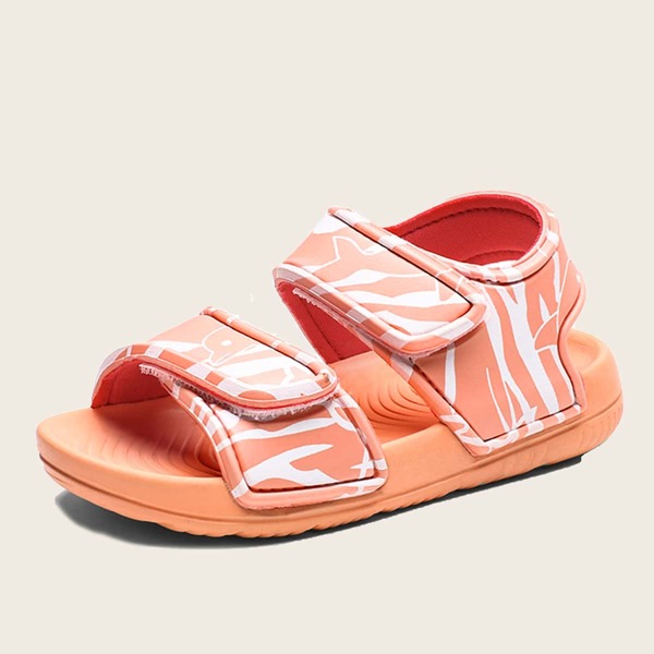 

Toddler Girls Graffiti Print Sport Sandals, Pink