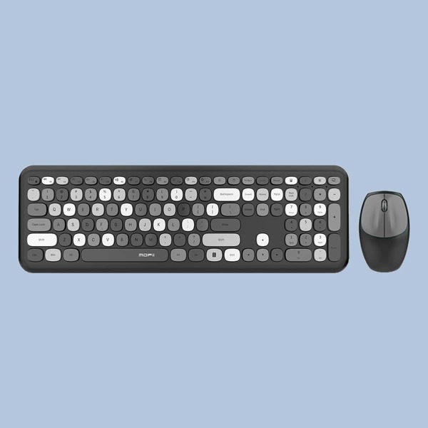 

2.4Ghz Wireless keyboard & Mouse Combo, Black and white
