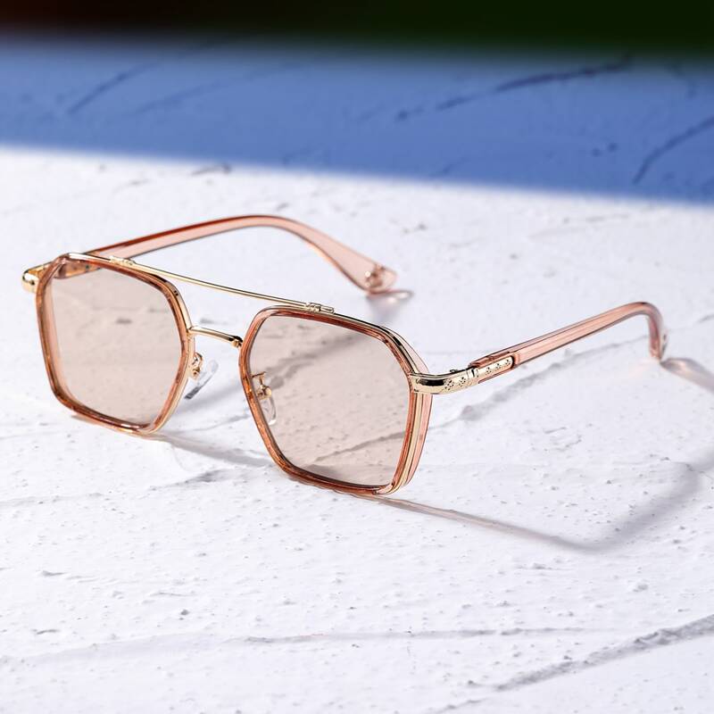 

Top Bar Polygon Frame Sunglasses