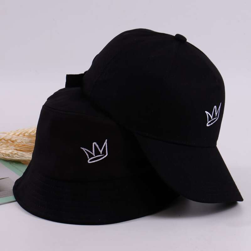

Guys Clown Embroidery Baseball Cap & Bucket Hat, Black