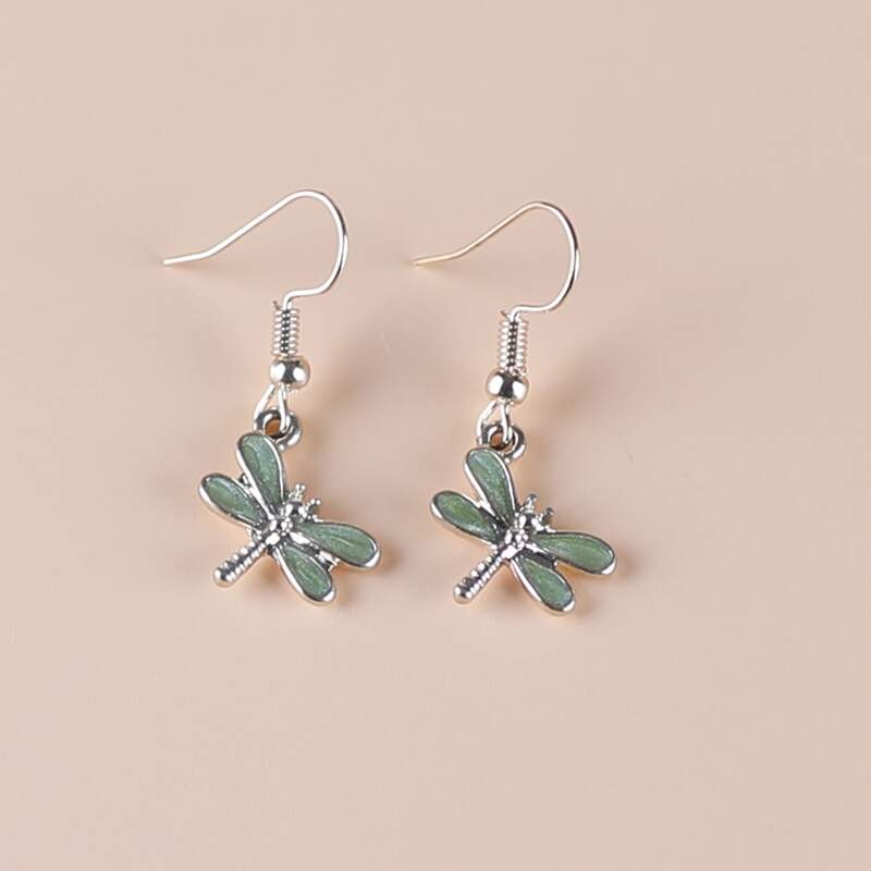 

Dragonfly Charm Drop Earrings, Multicolor