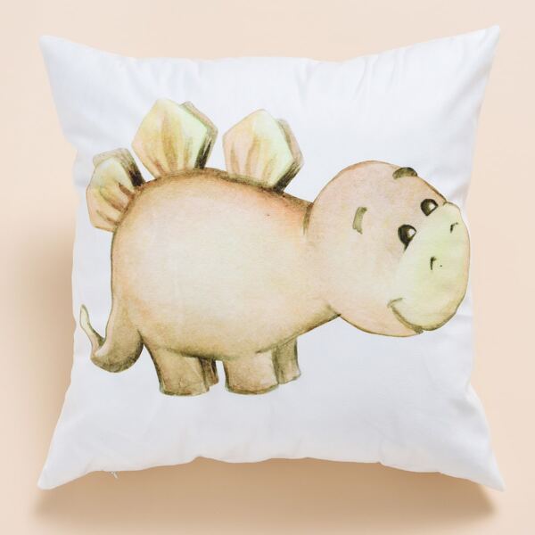 

Cartoon Graphic Kids Cushion Cover Without Filler, Multicolor