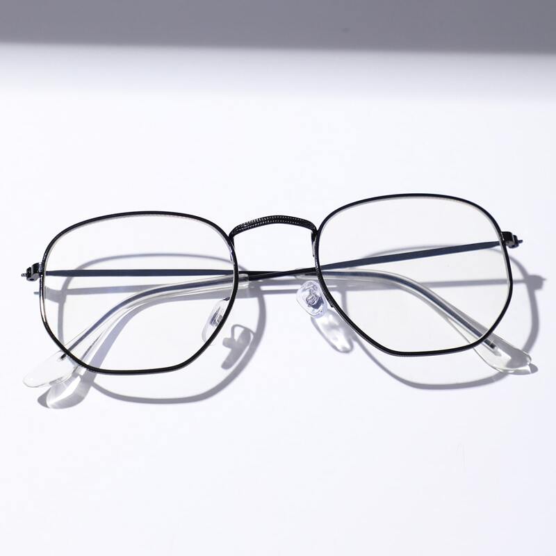 

Guys Metal Frame Glasses, Black