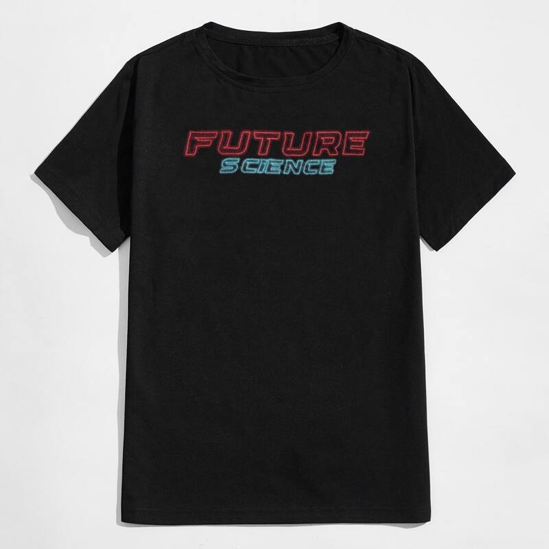

Guys Letter Tee, Black