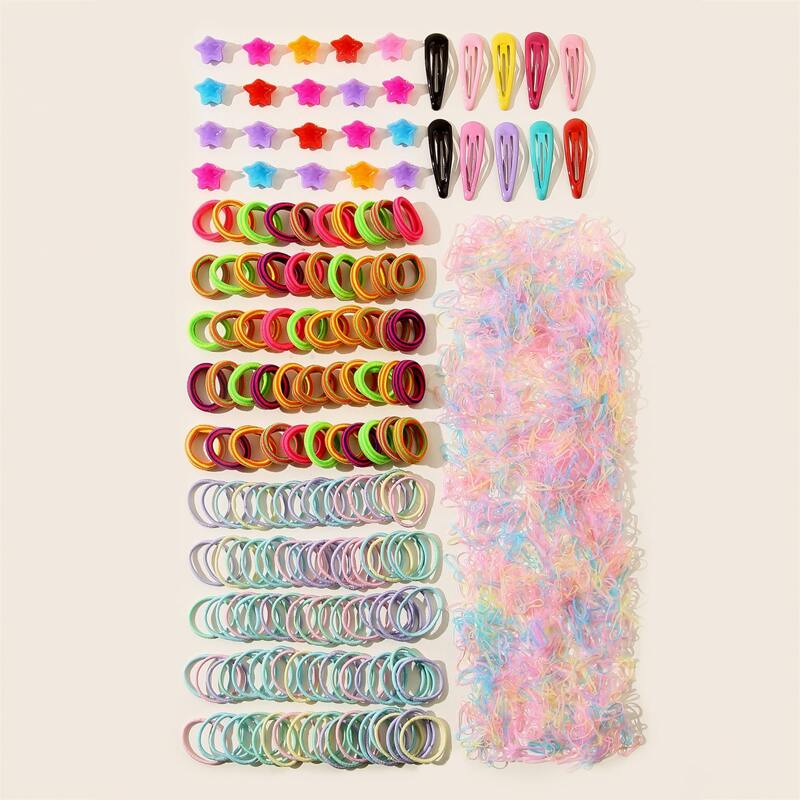

1180pcs Star Design Hair Accessory, Multicolor