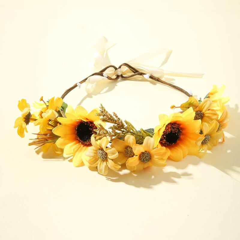 

Sunflower Knot Hair Band, Yellow