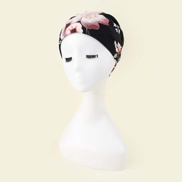 

Floral Print Wrap Hat, Multicolor