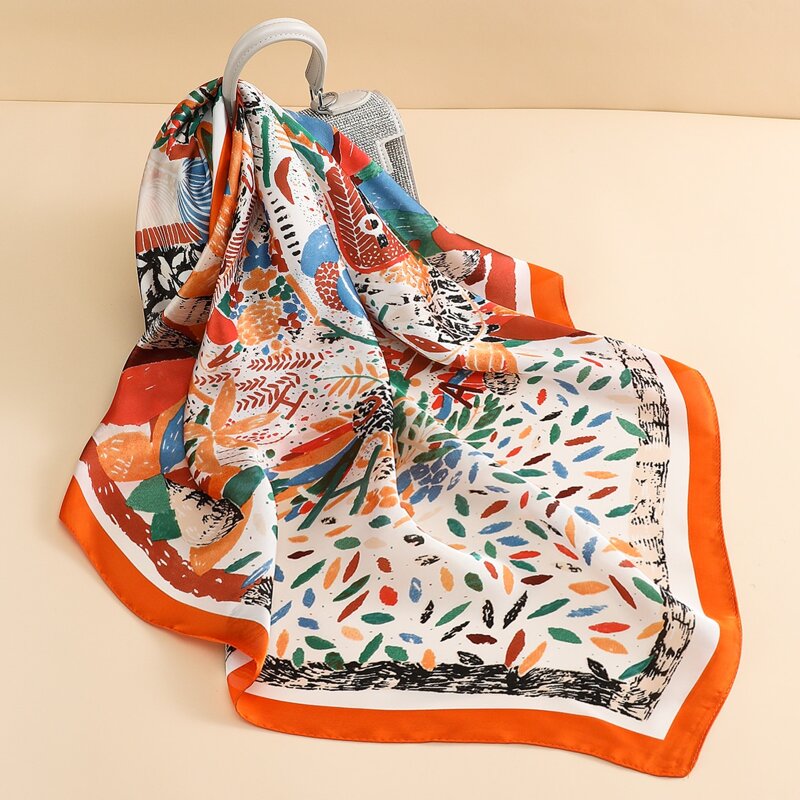 

Leaf Print Bandana, Multicolor