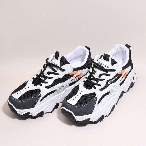

Lace-up Front Chunky Sneakers, Multicolor