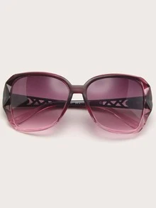 Marcos de gafas de moda con decoración de metal y acrílico - Morado - Ver 4