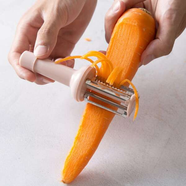 

1pc 3 In 1 Peeler, Pink
