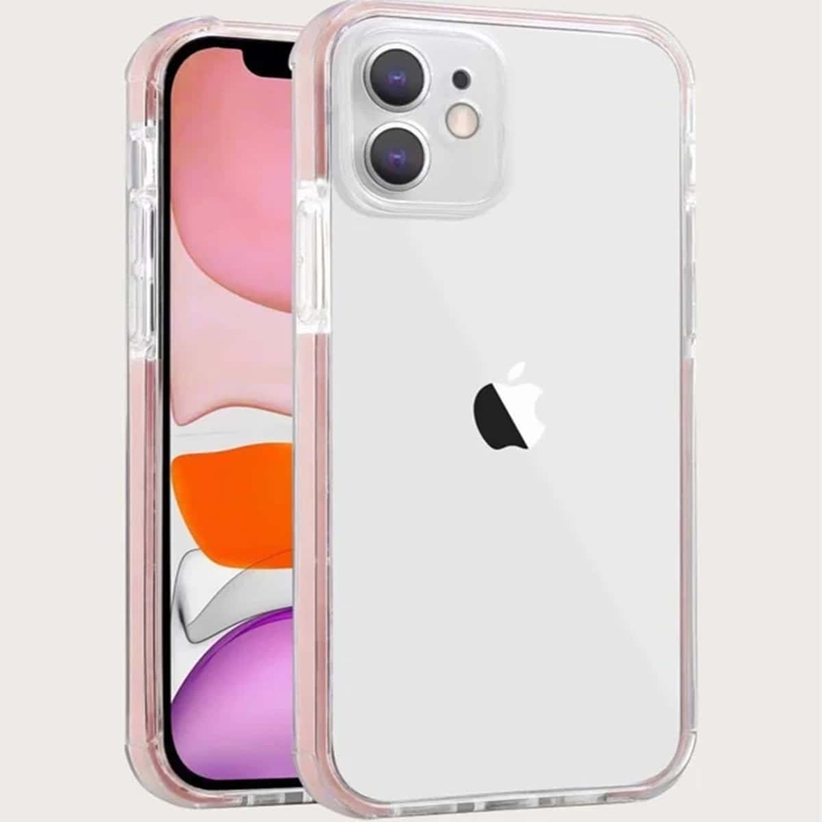 

Contrast Frame Phone Case, Pink