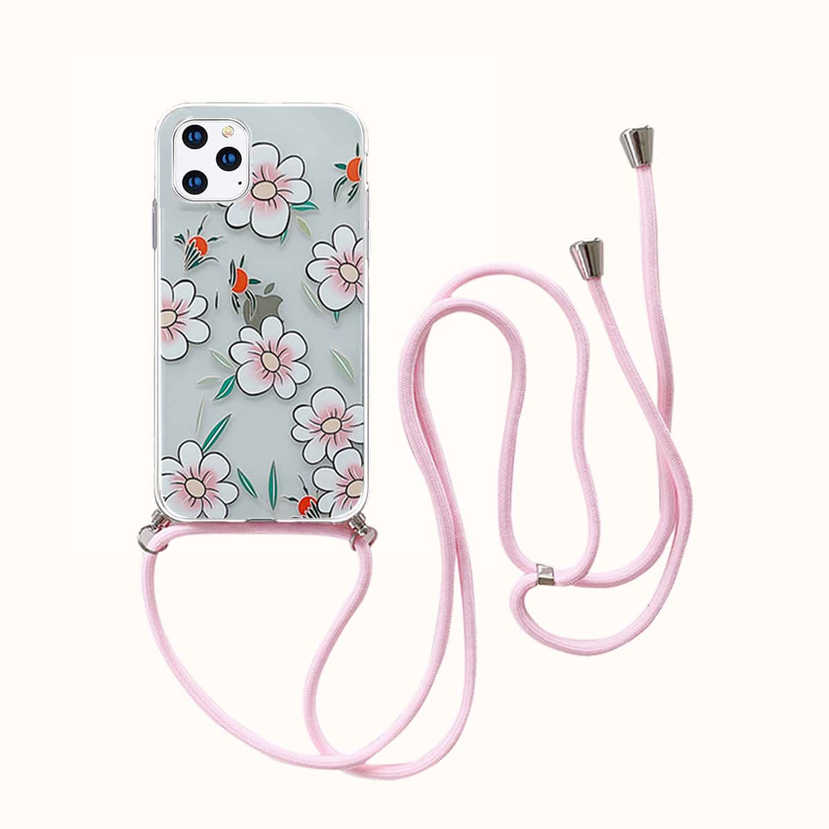 

Floral Phone Case With Lanyard, Multicolor